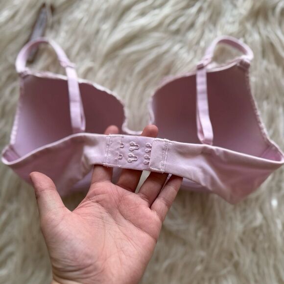 Skims Fits Everybody Lace T-shirt Bra Cherry Blossom 36C - Picture 6 of 7